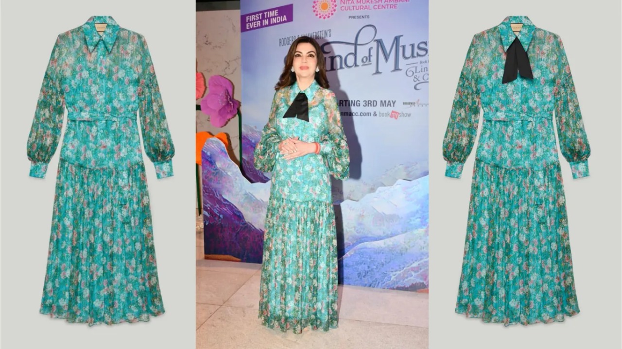 Nita Ambani Stuns in a ₹5 Lakh Shimmery Modern Kaftan