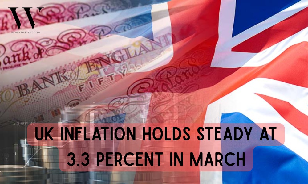 UK Inflation Holds Firm at 3.3% in March as Services Inflation Surges to 4.5% Year-on-Year