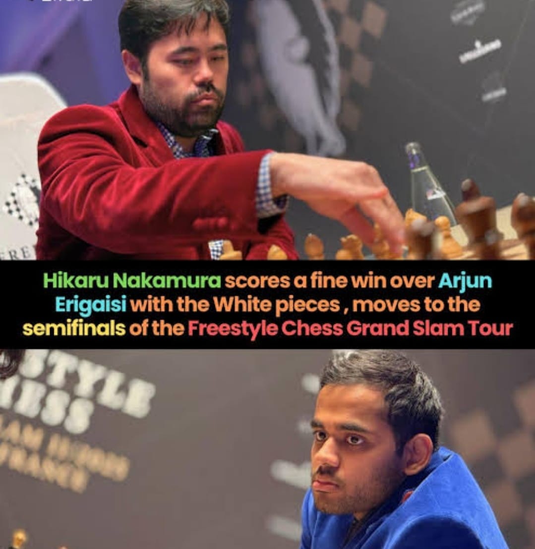 Chess Titan Nakamura Ends Arjun’s Run in Thrilling Quarterfinal Clash