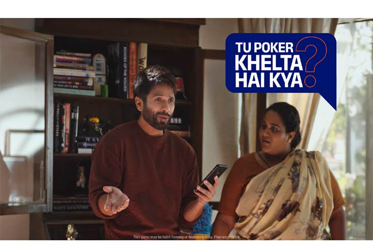 Shahid Kapoor Deals Out Wit in PokerBaazi's Latest Campaign!