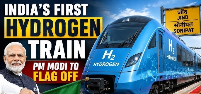 PM Modi Flags Off India's First Hydrogen Train From Jind