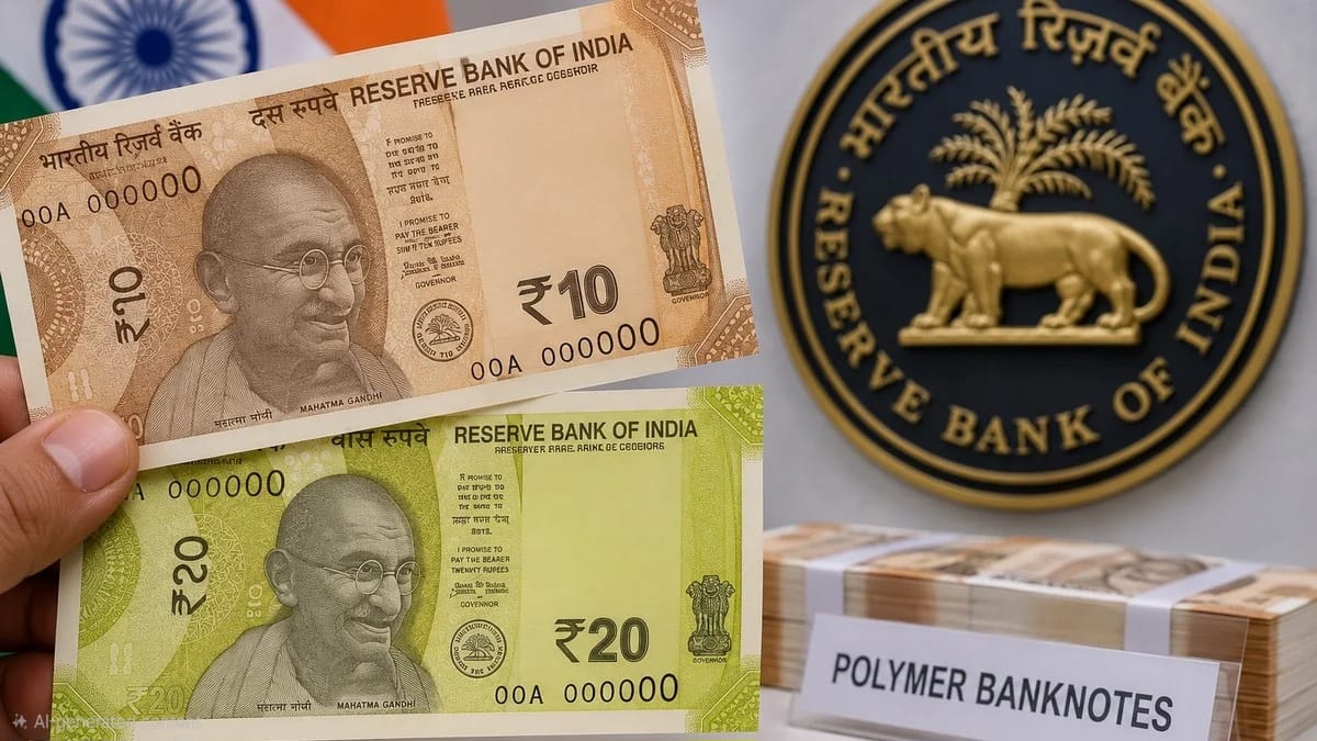 India to Introduce ₹10 and ₹20 Polymer Notes by Early FY28