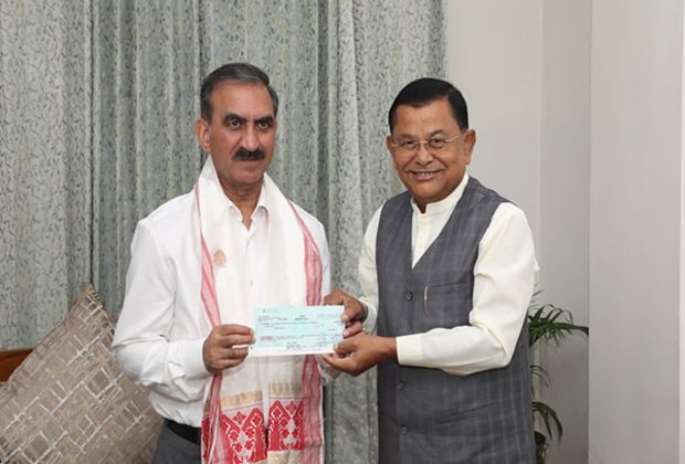 Assam Minister Hands Over Rs 5 Crore Cheque to Himachal CM for Flood Relief: An Act of Solidarity in Times of Crisis