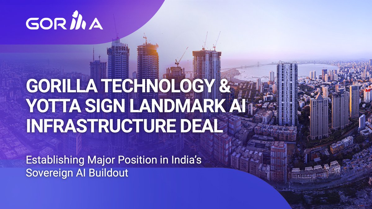 Gorilla Technology Strikes Major AI Infrastructure Deal with Yotta, Projects Over $500M Revenue Boost