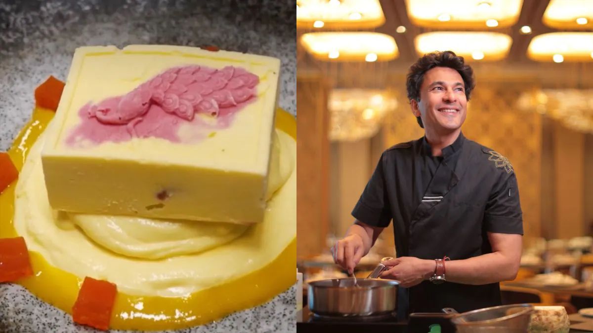 Vikas Khanna Creates Mango Three Ways Dessert With Saffron And Cassata