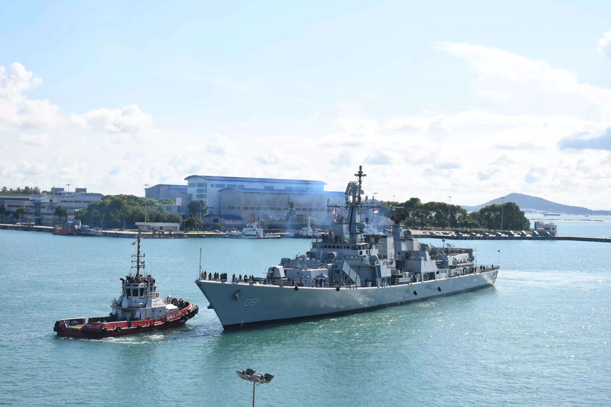 Sailing Strong: Indian Navy’s Eastern Fleet Drops Anchor, Waves Hello to Singapore