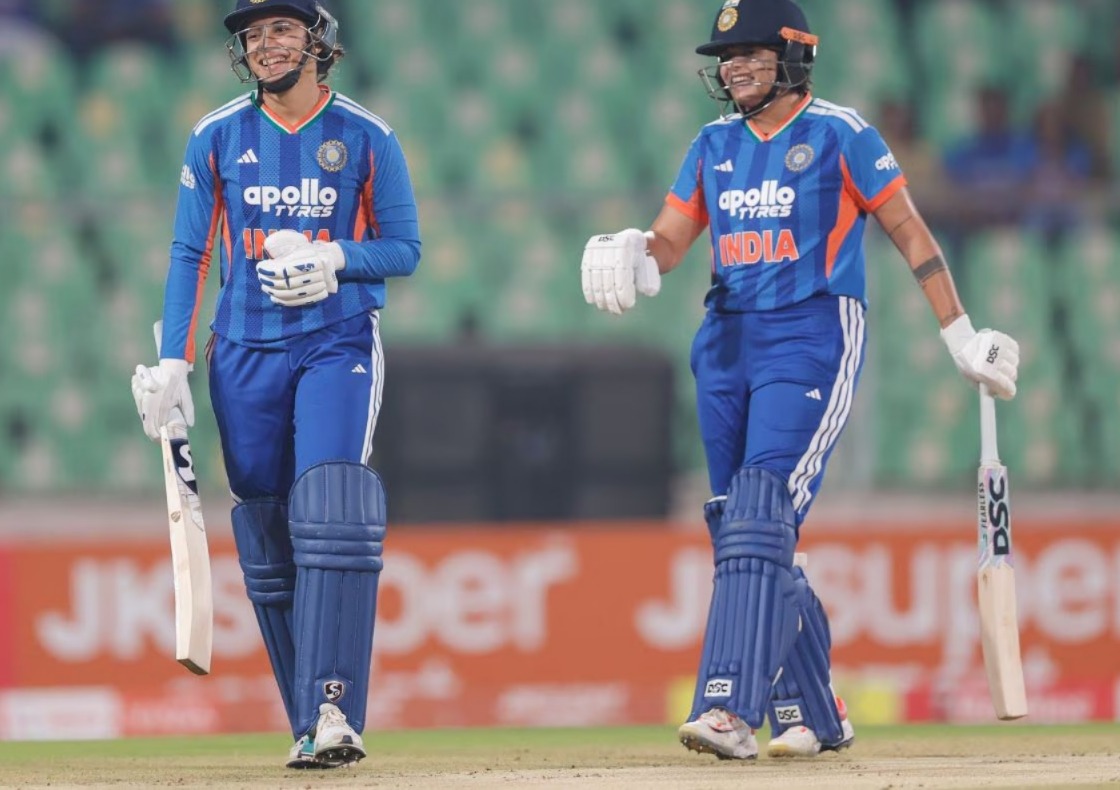 Mandhana And Verma Blaze Away: India Women Set Record Total Of 221/2