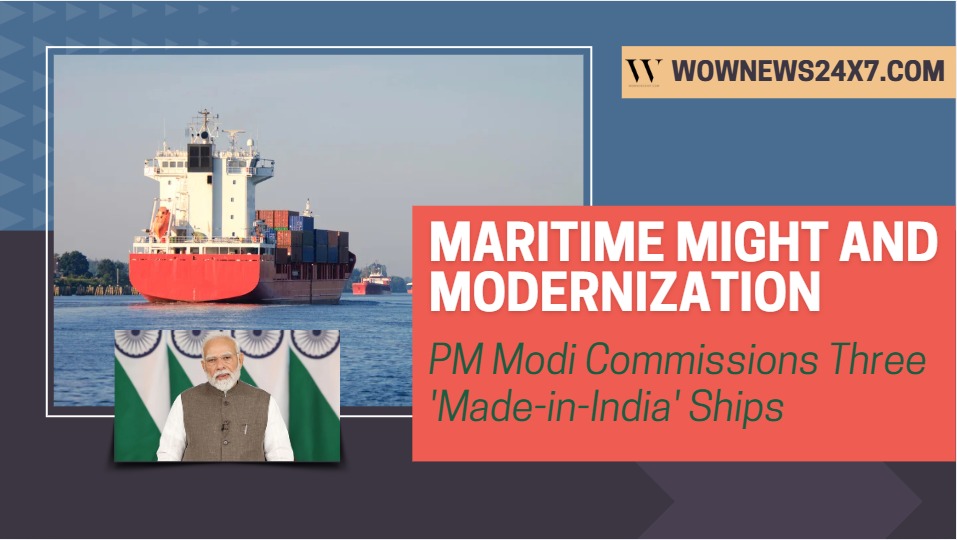 PM Modi Commissions Naval Ships: Maritime Strength Ensures Peace