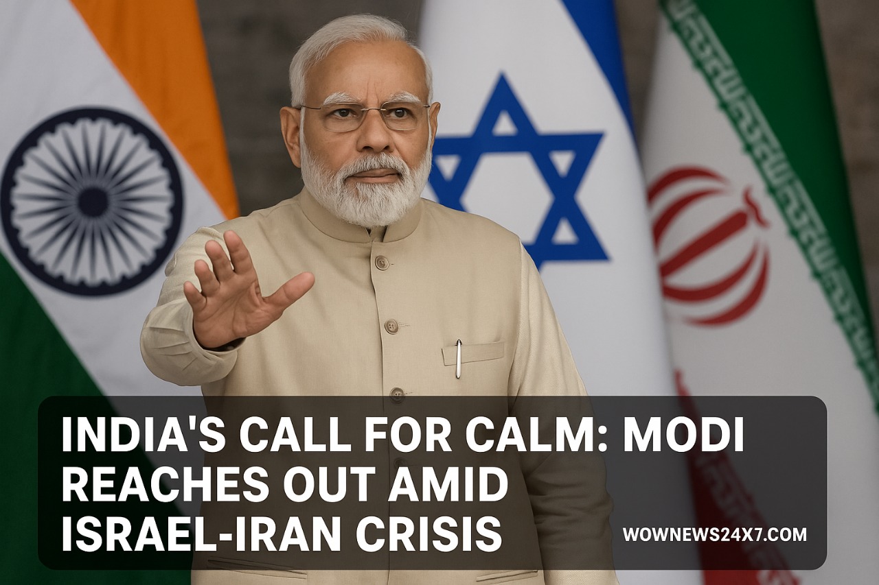 India’s Call for Calm: Modi Reaches Out Amid Israel-Iran Crisis