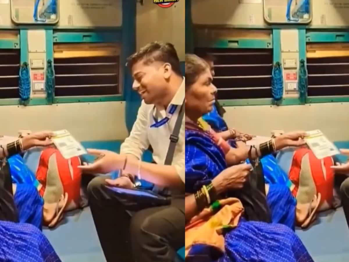 Ticket to Warmth: Elderly Woman Shows Aadhaar Instead, Wins Hearts on the Rails