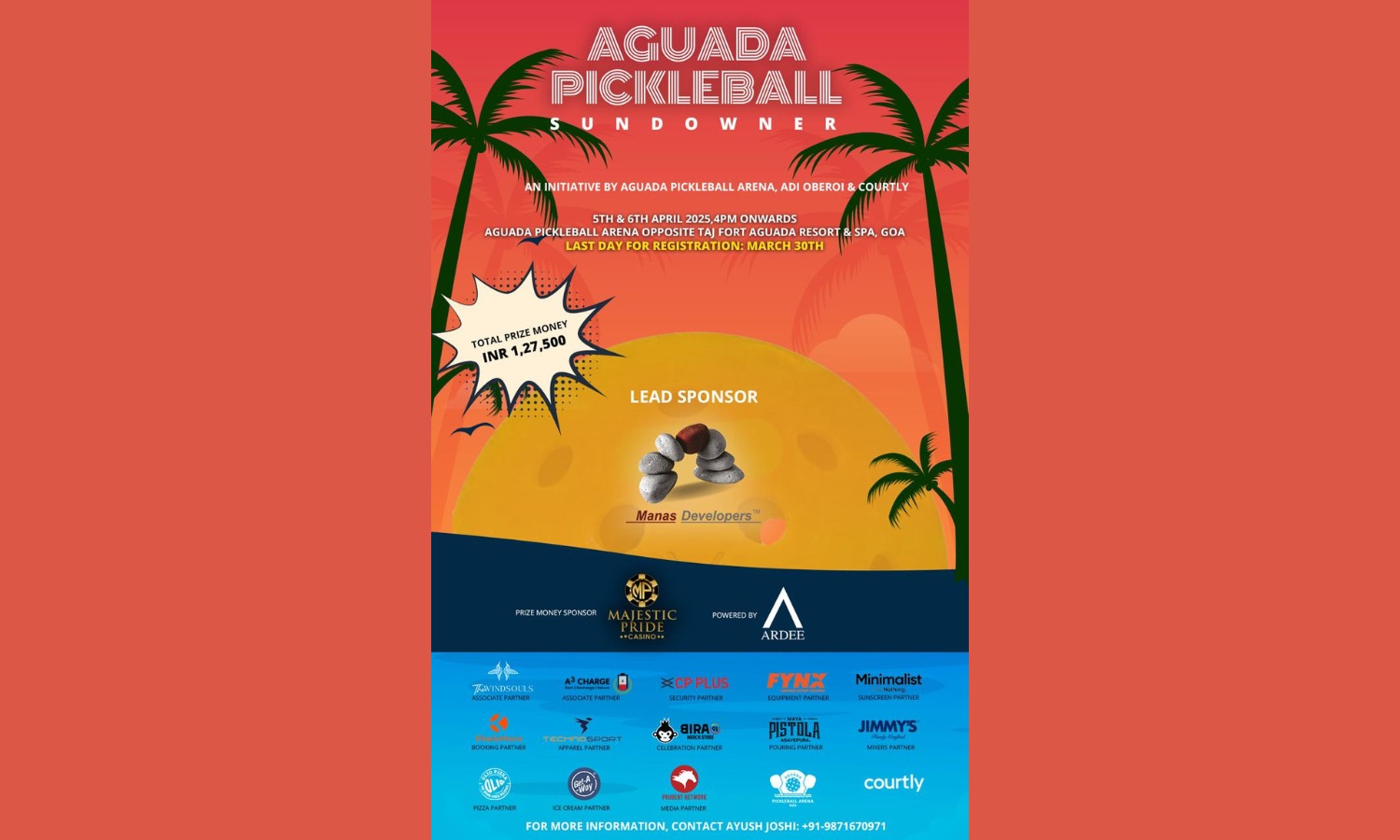 Pickleball Under the Stars: Taj Fort Aguada Launches Goa's First Sundowner Showdown!