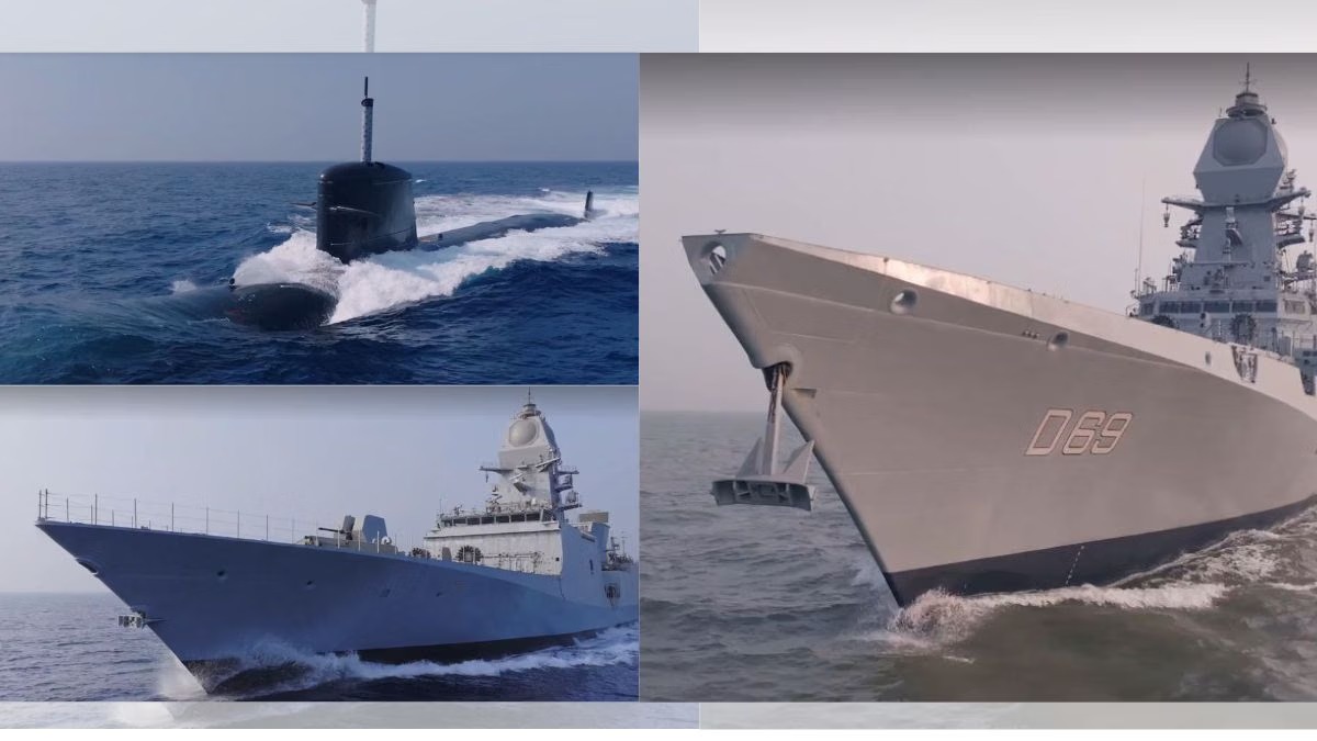 Triple Power At Sea: Indian Navy Adds Three Indigenous Vessels