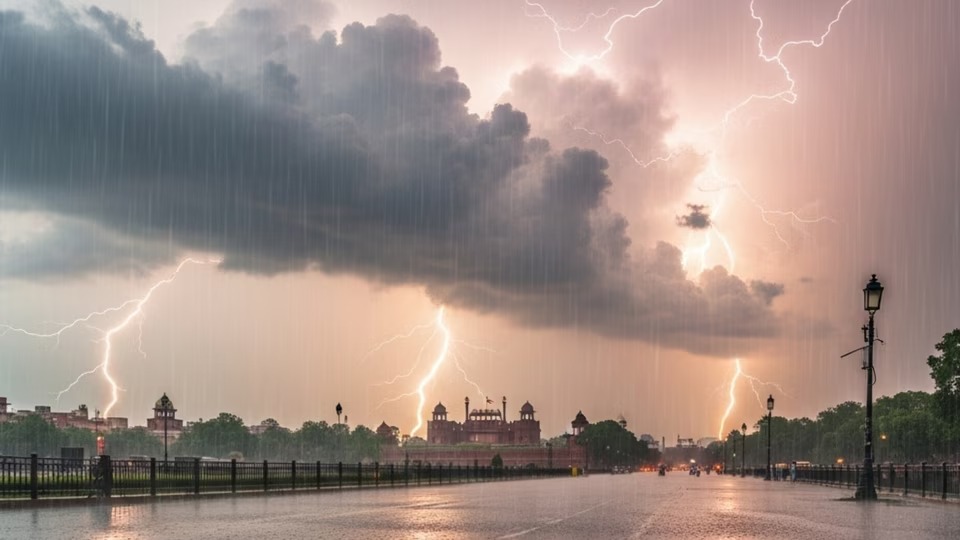 Rain, Thunder & Gusts: IMD Puts Delhi on Alert as Skies Turn Unpredictable