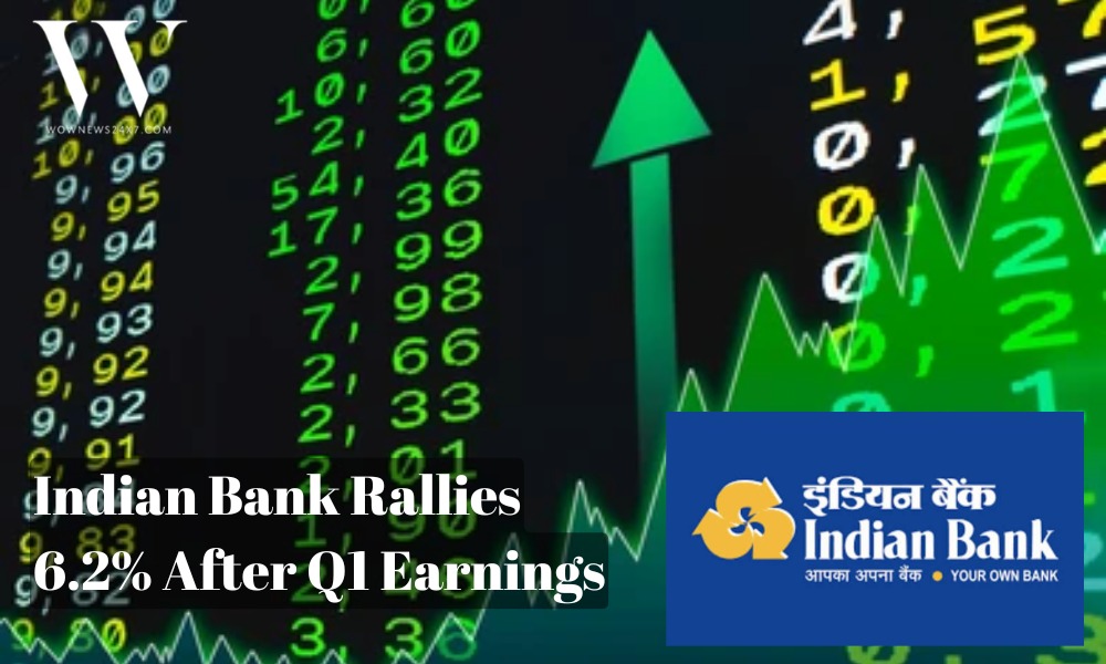Indian Bank Shares Surge 6.2% Following Strong Q1 Earnings