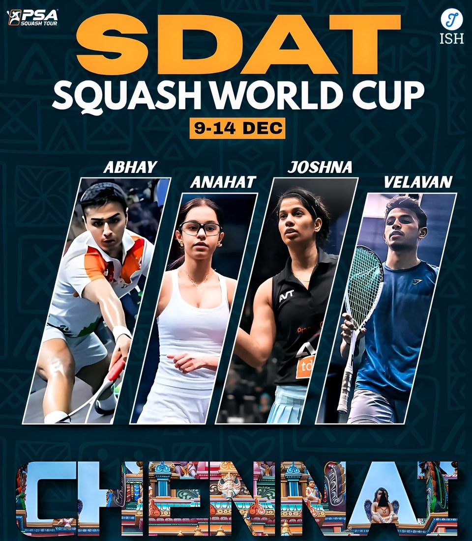 India Chases Home Glory: SDAT Squash World Cup Returns to Chennai