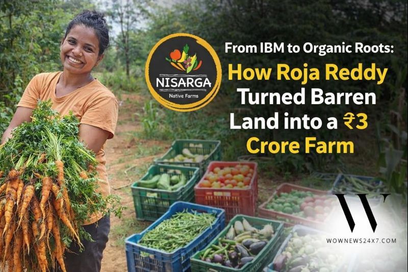 WOW STORY OF THE DAY: From IBM to Organic Roots: How Roja Reddy Turned Barren Land into a ₹3 Crore Farm