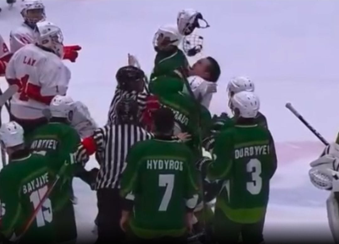 Chaos on Ice: Turkmenistan Players Face Penalties for Fighting at Asian Winter Games  During the men's ice hockey Group C matc