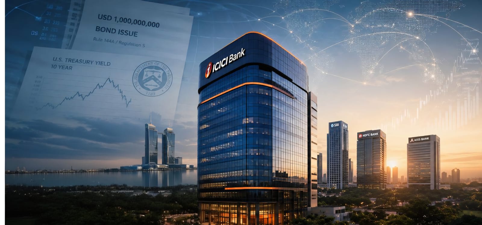 ICICI Bank Issue USD 1 Billion Notes Via IFSC Branch