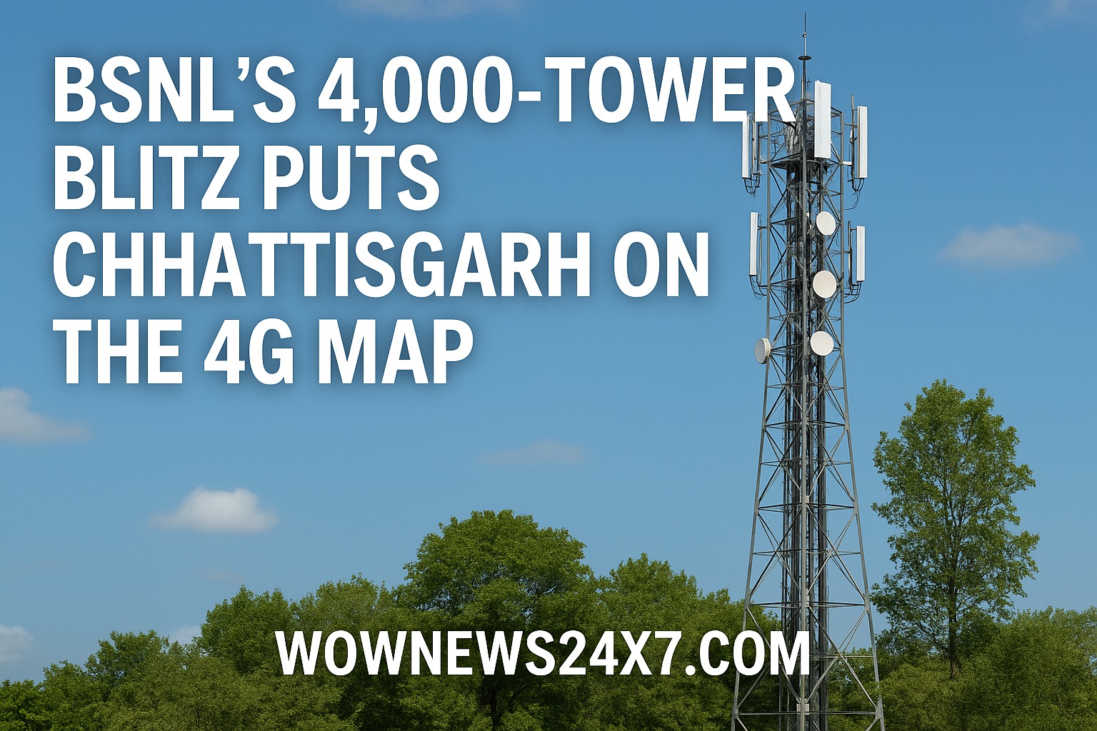 Chhattisgarh Gets a Signal Surge: BSNL’s 4,000-Tower Revolution Lights Up the Heartland