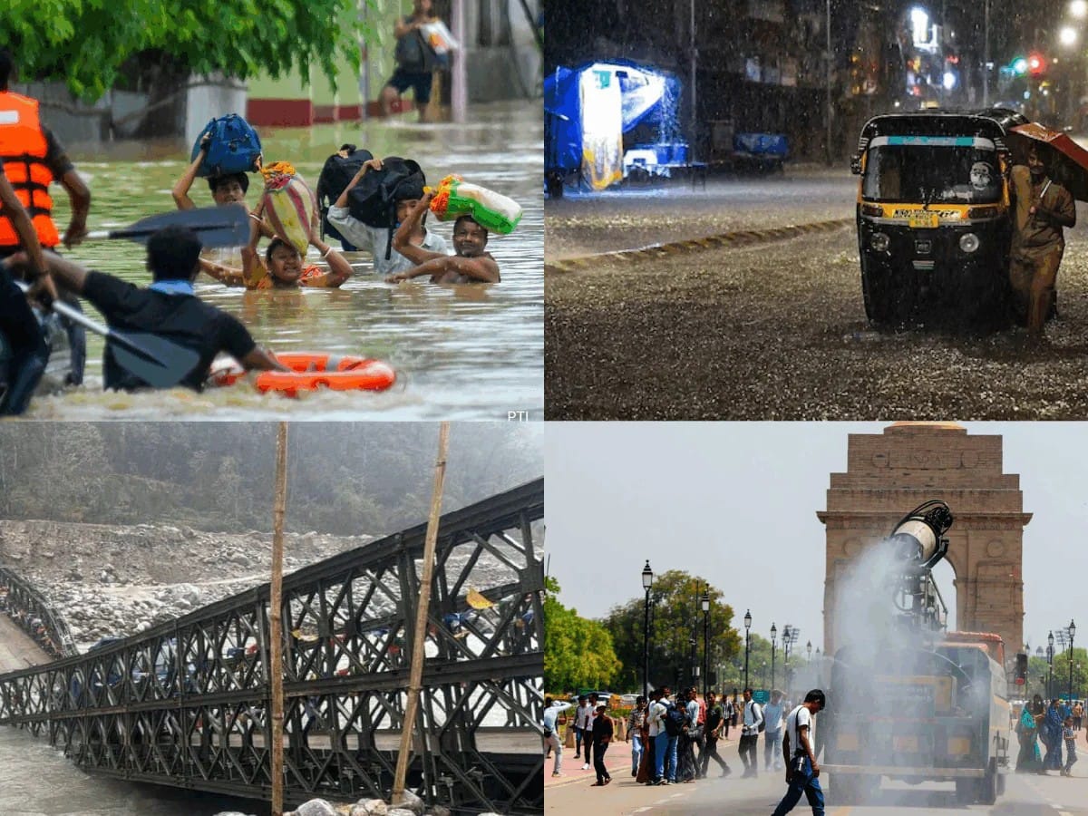 India Uneven Monsoon Patterns Trigger Northern Floods While Capital Dries