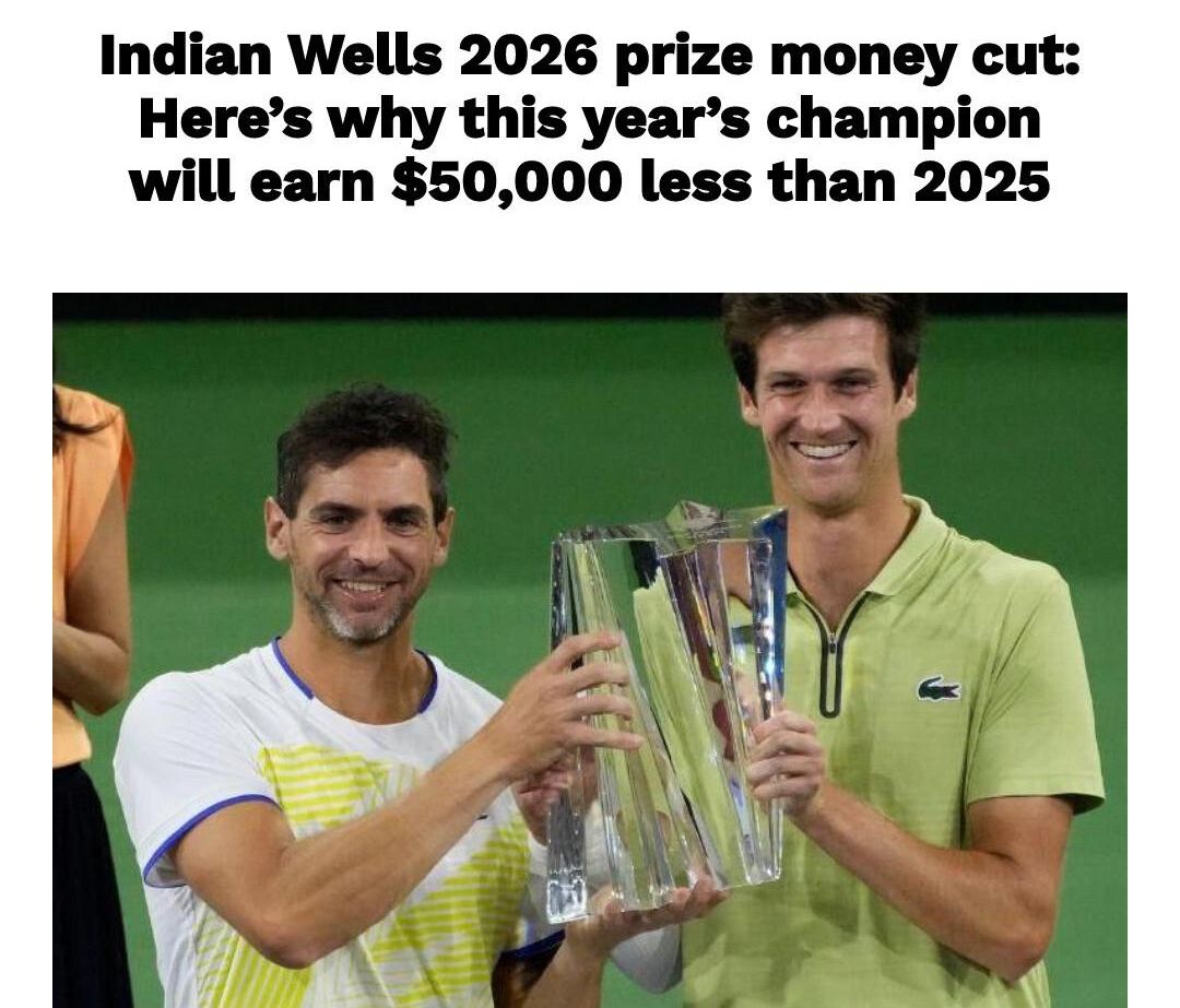 Why Did Indian Wells 2026 Reduce Champion’s Prize Money By $50,000?