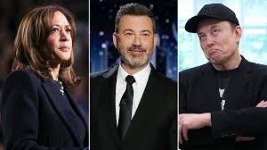 Free Speech Clash: Kamala Harris Defends Jimmy Kimmel, Elon Musk Fires Back With 2019 Tweet