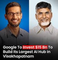 Google to Expand India Data Hub Plan Beyond $15 Billion, Confirms Chandrababu Naidu