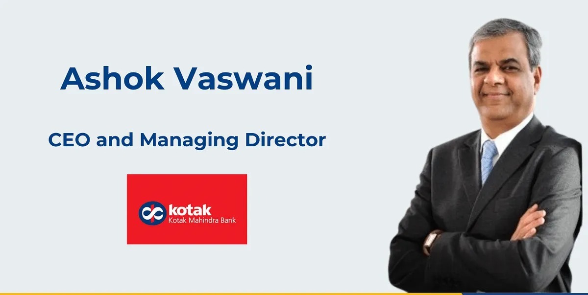 Kotak Mahindra Bank Shares Fall 8.2% as CEO Ashok Vaswani Steps Down