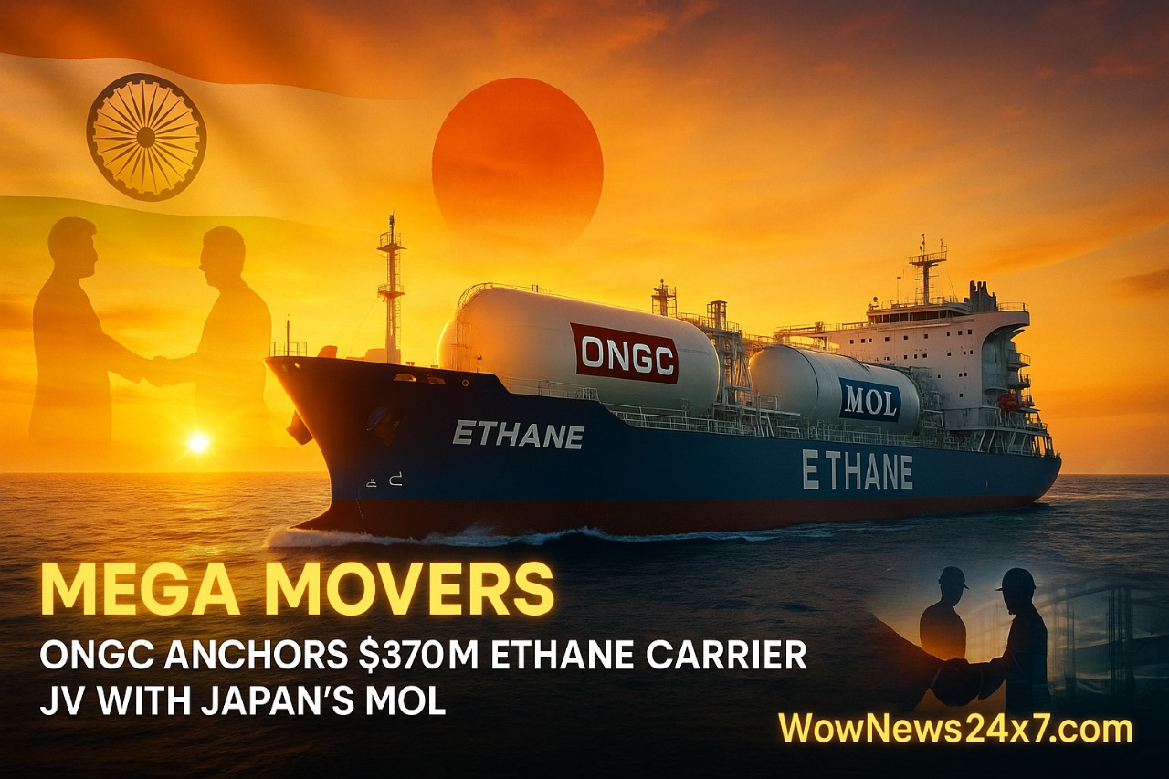 Mega Movers: ONGC Anchors $370M Ethane Carrier JV with Japan’s MOL
