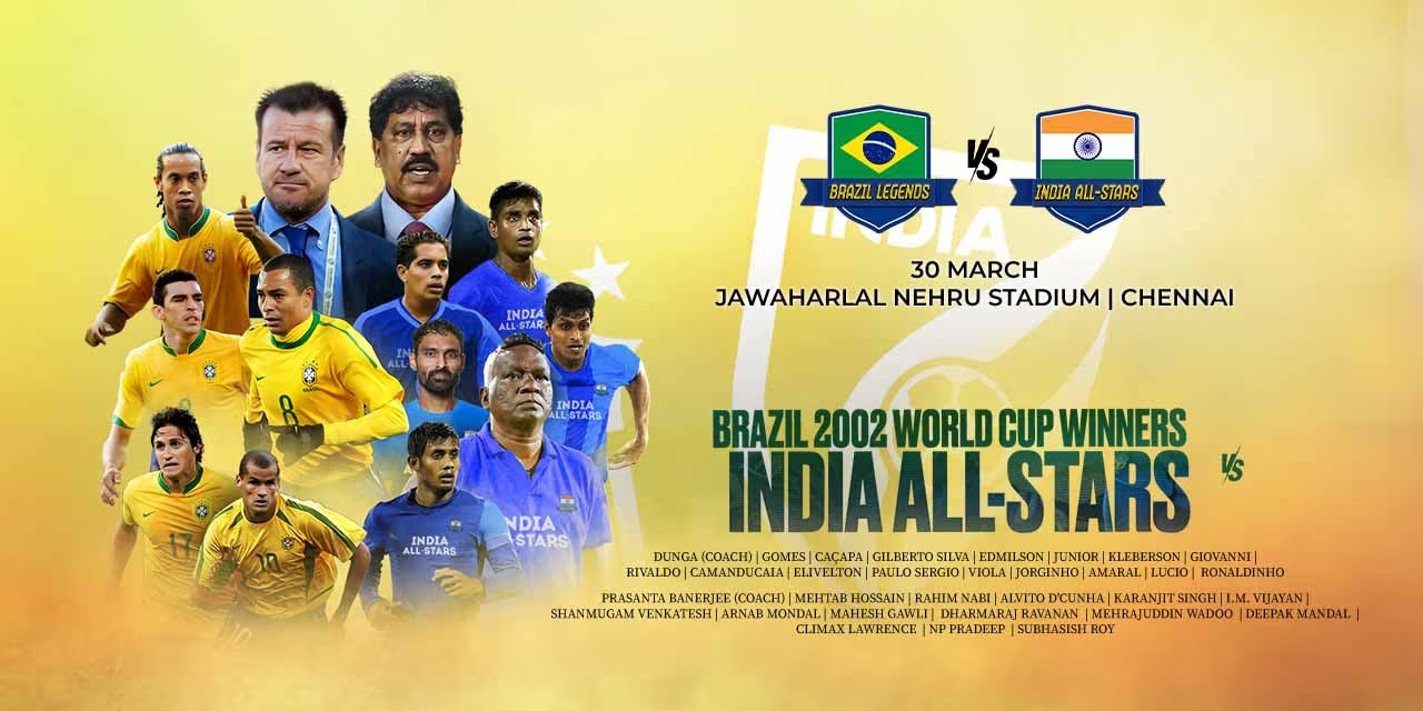 Brazil’s Icons vs India’s Stars: A Match Made in Football Heaven