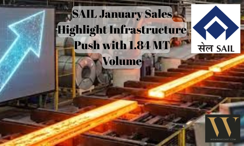 SAIL Reports January 2026 Sales of 1.84 Million Tonnes, Reinforcing Steel Sector Strength