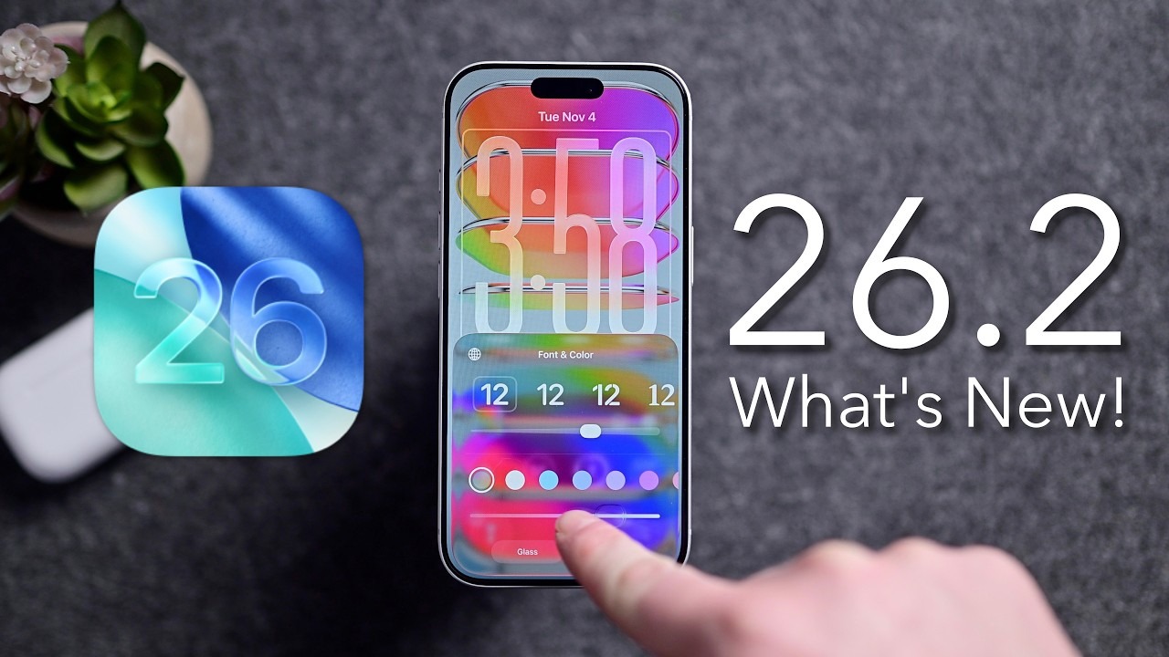 Music Gets Smarter, Screens Get Sleeker | iOS 26.2 Arrives