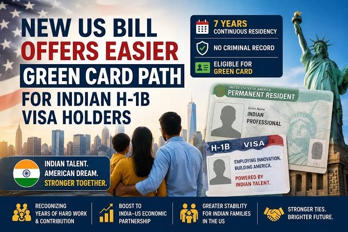 New US Green Card Bill Expands Permanent Residency Pathways for Indian H-1B Holders