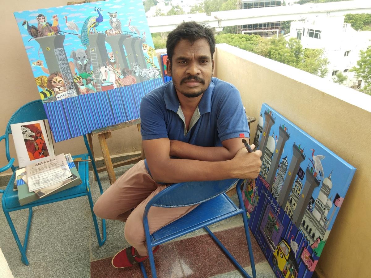 Maredu Ramu: Weaving Stories of India’s Past and Future on Canvas