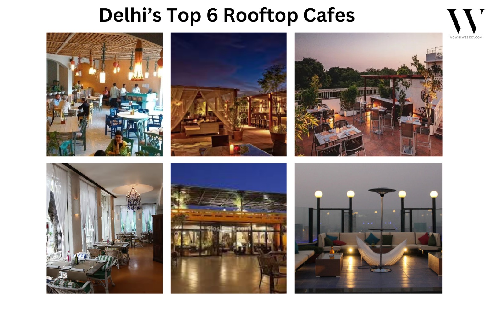 Sky-High Delights: Explore Delhi's Top 6 Rooftop Cafes for Stunning Views and Culinary Bliss