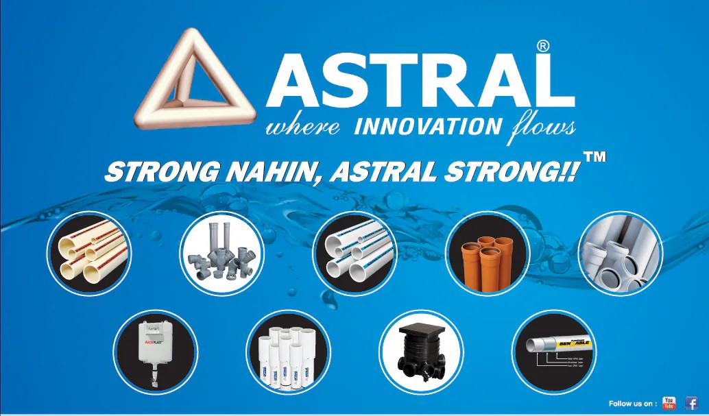 Astral Ltd Q2 Net Profit at ₹1.35 Billion; Declares ₹1.50 Dividend Per Share