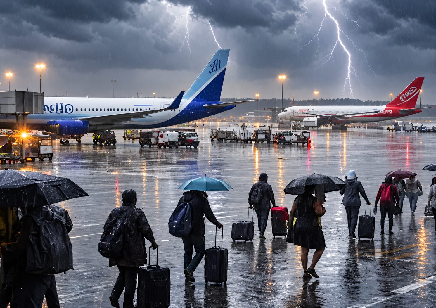 Delhi Rains Trigger IndiGo and Akasa Air Flight Advisories