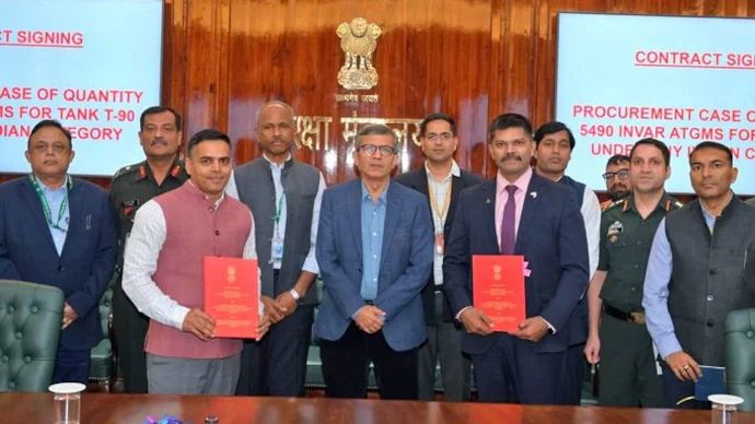 Firepower, made in India: MoD signs Rs 2,095 crore deal with BDL for INVAR anti-tank missiles to boost T-90s