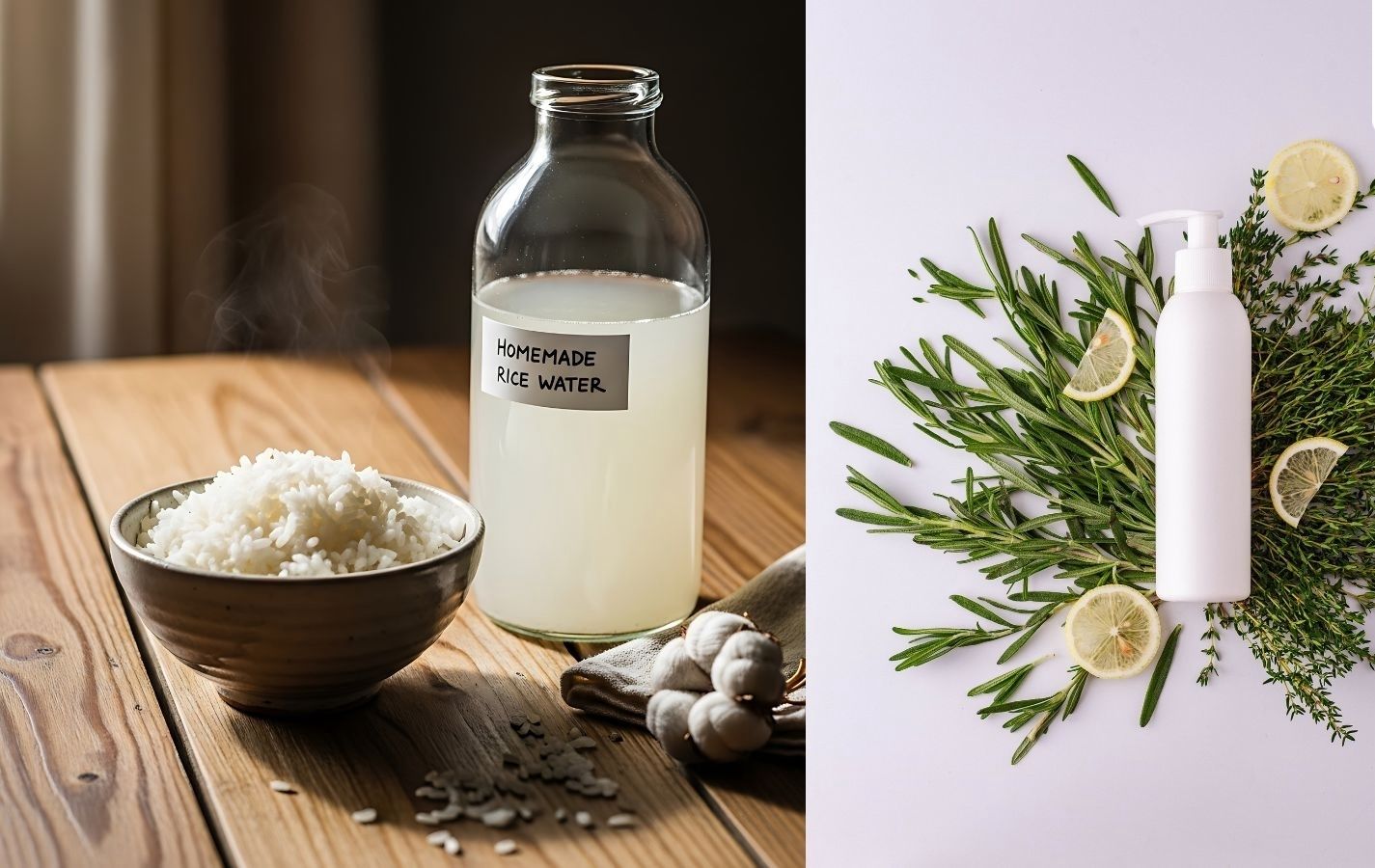 Hair Wars: Rosemary vs Rice Water – Which Rinse Wins the Battle Against Hair Fall?