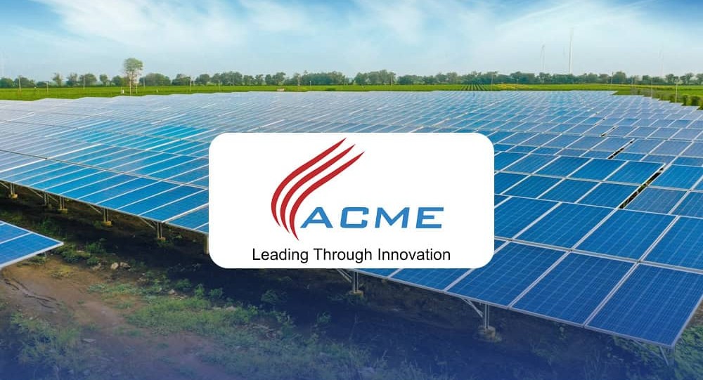 ACME Solar Holdings Secures ₹31.84 Billion in Funding for 280MW Project: A Major Boost for India’s Clean Energy Drive