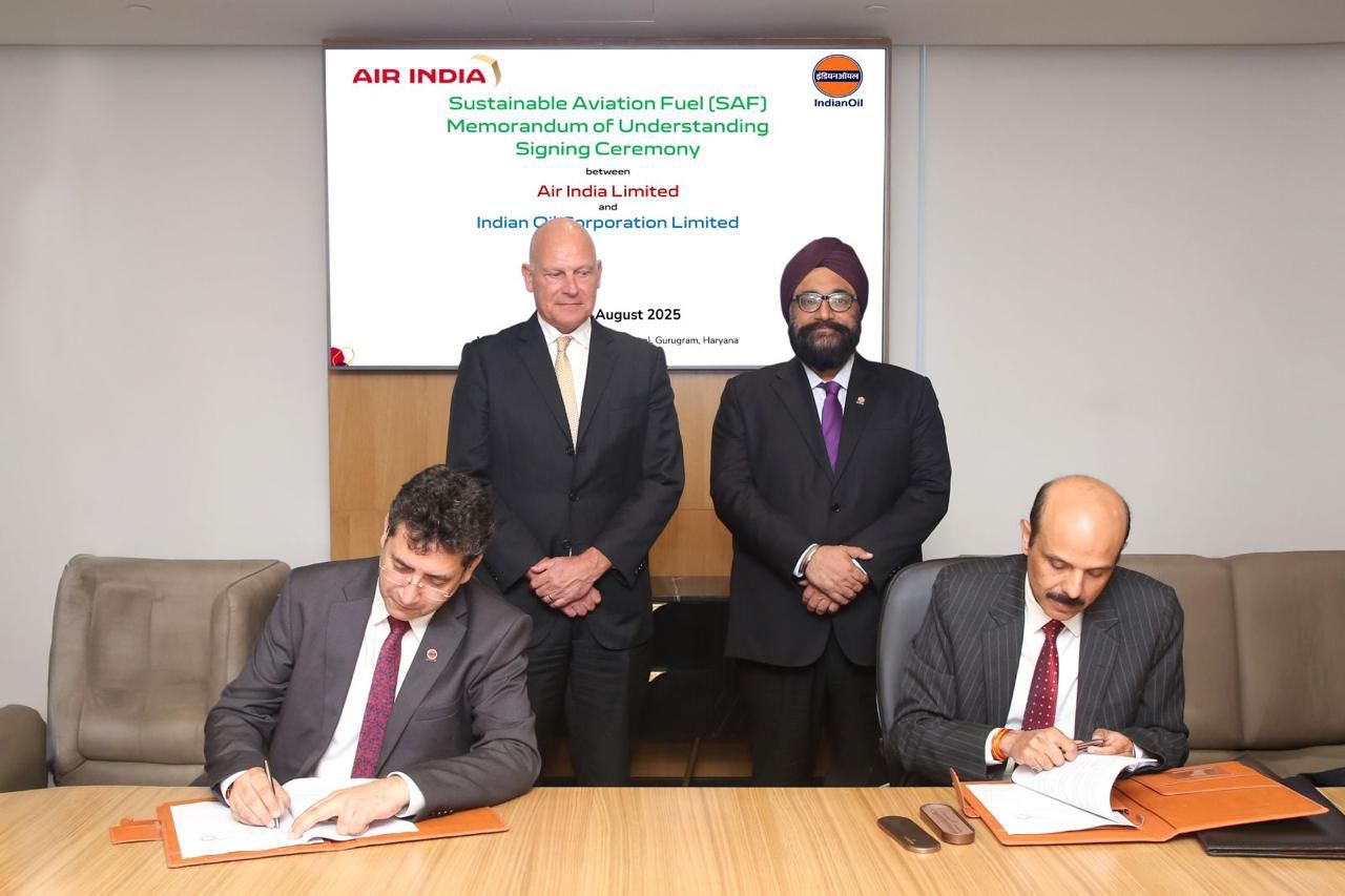 Greener Altitudes Ahead: Air India & Indian Oil Power Up Sustainable Aviation Fuel