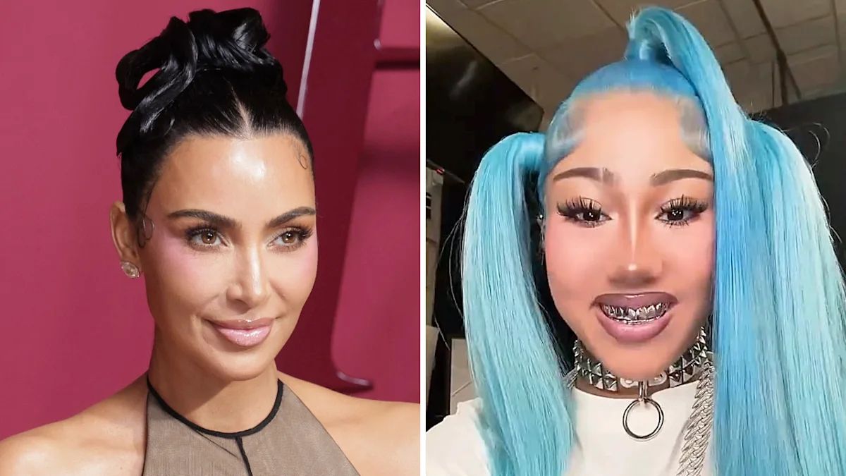 Blue Steel: North West Debuts Striking Turquoise Hair and Facial Piercings