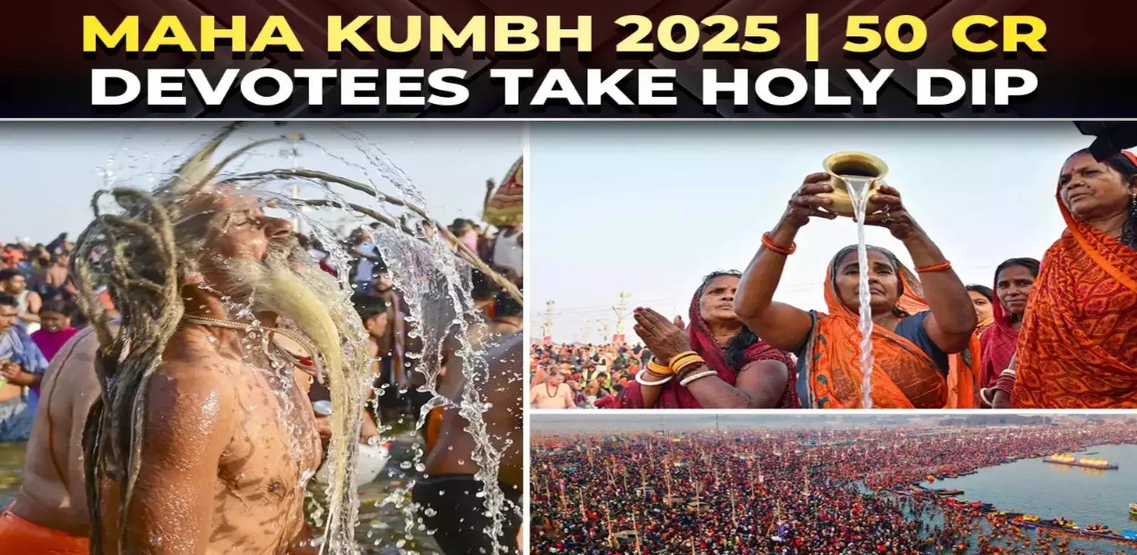 Maha Kumbh 2025 Shatters Records: Over 50 Crore Devotees Take Holy Dip at Sangam
