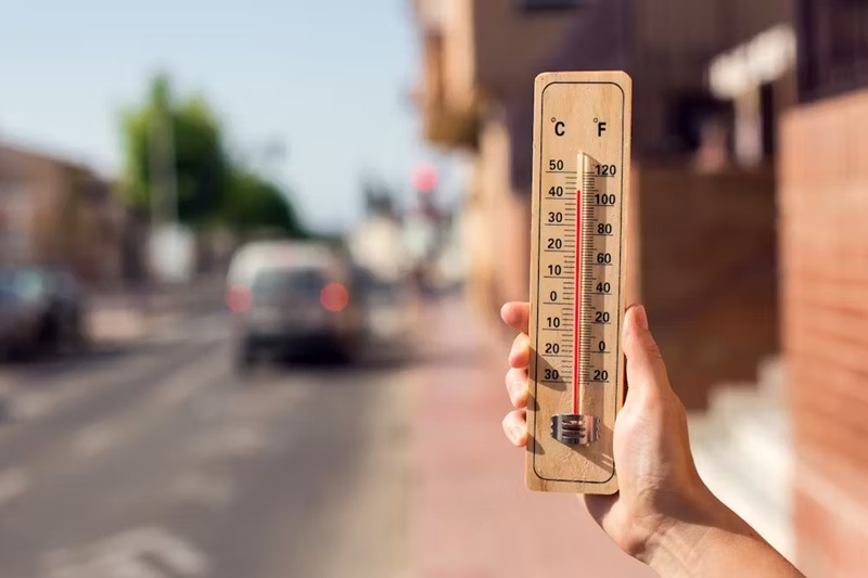 Sizzling Summers, Speeding Clocks: The Heat-Aging Connection