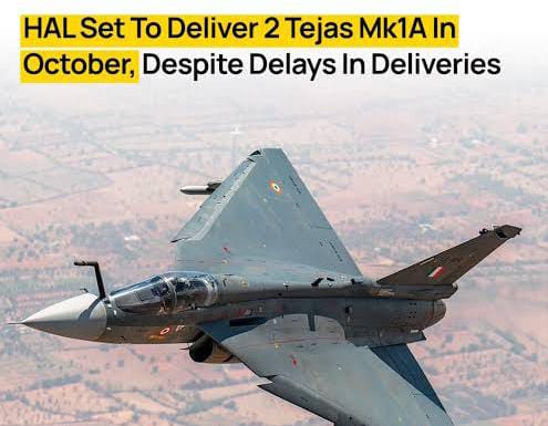 Tejas Takes Flight: HAL Set To Deliver First Two Mark-1A Jets To IAF This October