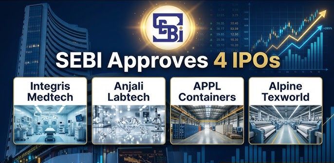 SEBI Clears Four New IPOs: Alpine Texworld, Anjali Labtech, Integris Medtech & APPL Containers