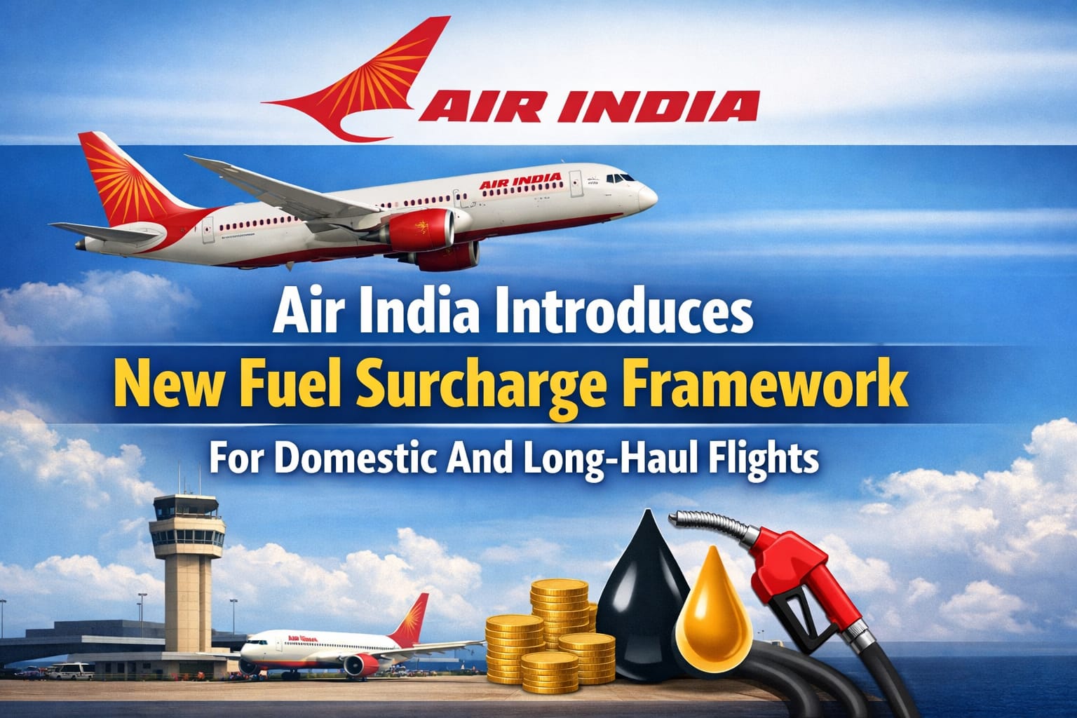 Air India Introduces New Fuel Surcharge Framework For Domestic And Long-Haul Flights