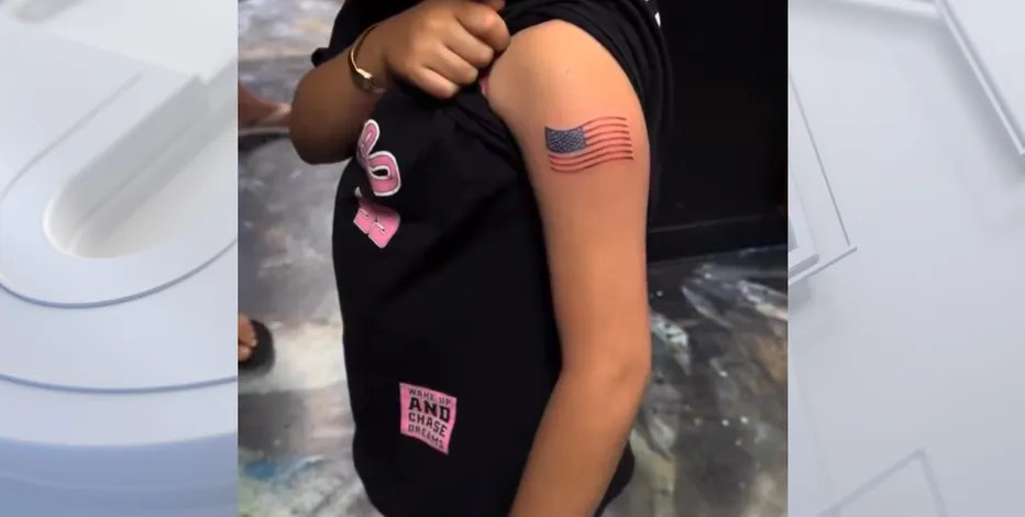 9-Year-Old Girl Wants Trump Tattoo, Gets Stars and Stripes Instead!