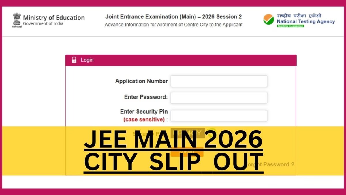 JEE Main Candidates Gain Access To Exam City Information Ahead Of April Tests