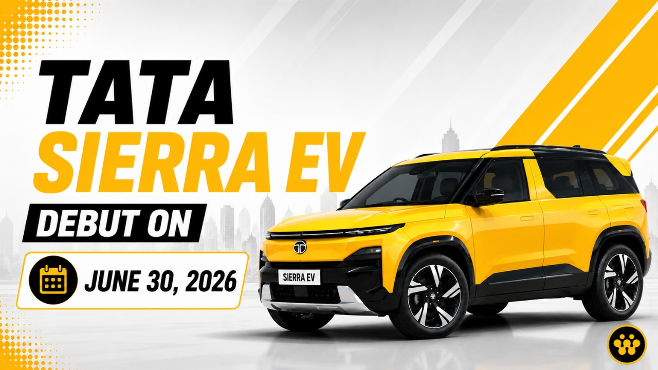 Tata Sierra.EV Set for Market Debut Today, June 30